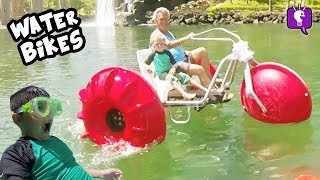 Hilton Hawaii Waikoloa Venue Review  NCL Photoshoot  AQUA BIKES in Hawaii with HobbyKidsTV [upl. by Dupuy]