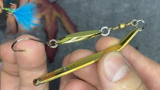 Spoon lure Making Will a homemade spoon catch fish [upl. by Naillimxam711]