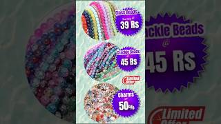 SALE  Jelly Crackle Beads amp Charms at lowest Price jewelry smallbusiness affordable gift [upl. by Odraude86]