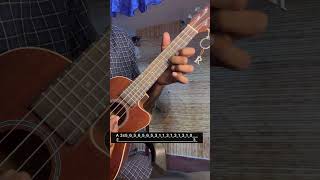 Ukulele tabs  Om shanti om tune  easiest tutorial shorts ukulele [upl. by Chamberlin]