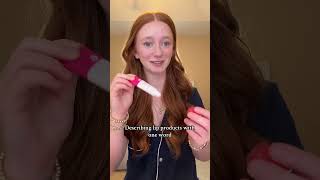 Describing VIRAL lip products with one word preppy lipproducts [upl. by Enimassej357]