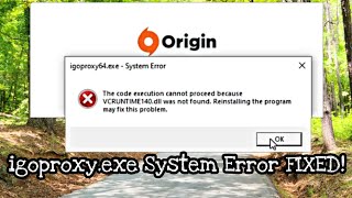 How to fix Igoproxy64exe  System Error on Windows10 64bit [upl. by Auric104]