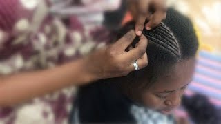 Comment faire une tresse africaine avec rajout How to do a Small Braids extension [upl. by Alesram577]