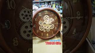 Unique wall clock trending showpiece uniqueshowpieces wallclock clock gears youtubeshort [upl. by Simons]