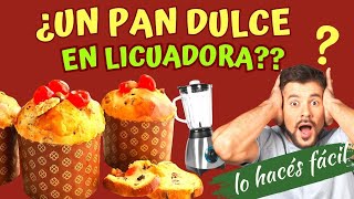 ⚡ PAN DULCE EN LICUADORA 👉 Receta Fácil y Rápida ¡Sin Amasar 🎉panettone pandulce panneton [upl. by Karlotte607]