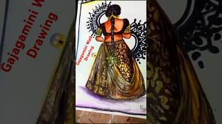 Gaja Gamini walk of Bibbojan । Drawing । Artwork shorts drawing new [upl. by Nace]