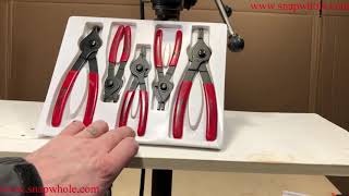 Harbor Freight Retaining Ring Pliers Use Demonstration and Reviw [upl. by Basilio]