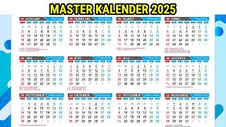 GRATIS DOWNLOAD MASTER KALENDER 2025 KALENDER JAWA HIJRIYAH DAN HARI PASARAN JAWA SKB 3 MENTRI [upl. by Aleydis225]