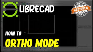 Librecad How To Ortho Mode [upl. by Aivekal732]