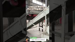 Lithium battery recycling machine machine [upl. by Remos]