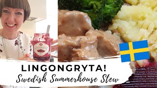 Creamy pork with Lingonberry jam  Lingongryta My Swedish Summerhouse Stew [upl. by Latta331]