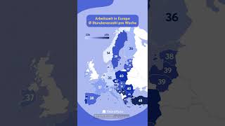 Arbeitszeit in Europa Ø Arbeitsstunden pro Woche 🕒👷 [upl. by Eedyak]