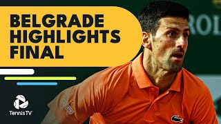 Djokovic vs Rublev For The Title  Belgrade 2022 Final Highlights [upl. by Nipha]