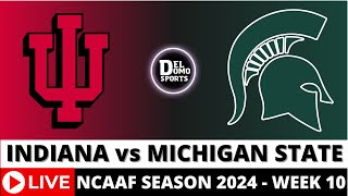 INDIANA VS MICHIGAN STATE LIVE 🏈 COLLEGE FOOTBALL PlaybyPlay  Week 10  NOV 2 2024 [upl. by Enogitna]