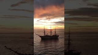 Nave Vespucci naviga al tramonto nel Mar delle Molucche [upl. by Fairweather]