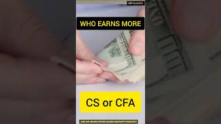 Who earns more CFA or CA in India  CS Vs CFA Which Is Better Career Option  CEP Classes shorts [upl. by Ball]