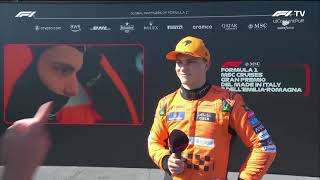 Oscar Piastri Post Qualifying Interview  2024 Emilia Romagna Grand Prix [upl. by Airyt236]