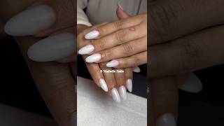 White Acrylic Nails 🤍 bshabelle nails bbeauty nailart fypシ゚viral paratii [upl. by Orimlede245]