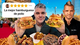 PROBANDO TODA LA CARTA de DABIZ MUÑOZ LAS HAMBURGUESAS MÁS CARAS DE MI VIDA [upl. by Elyc]