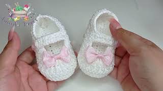 COMO HACER UN ZAPATITO A CROCHET DE UNA FORMA DIFERENTE PASO A PASO TEJIDO FÁCIL PARA PRINCIPIANTES [upl. by Anivram10]