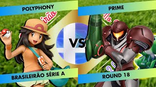 Polyphony Pokémon Trainer vs Prime Samus  BRASILEIRÃO SMASH ONLINE 2024 SÉRIE A  SSBU [upl. by Aittam]