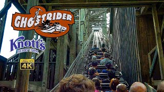 2023 Ghost Rider Roller Coaster Back Row On Ride 4K POV Knotts Berry Farm [upl. by Gehman]