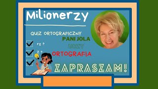 Milionerzy Quiz Ortografia  quotrzquot czy quotżquot [upl. by Ahsenauq]