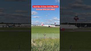 Austrian E195 landing at Hannover airport HAJ hannoverairport austrianairlines embraer e195 [upl. by Iny]