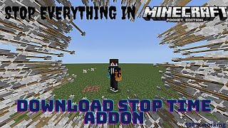 How to download STOP TIME addon mod in minecraft pebe  Hindi [upl. by Fortna]