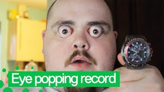 Man Sets New World Record for Eye Popping [upl. by Toogood]