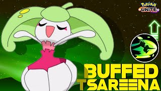 Finally Tsareena becomes a playable Pokemon after getting Buff 😉  Pokemon Unite [upl. by Gierc]