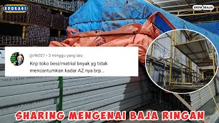 kenapa penjual tidak mencantumkan kadar az baja ringan masih relevan kah pemakaian baja ringan [upl. by Adnam782]