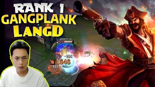 🔴 LangD Gangplank  How to Destroy Nasus  LangD Rank 1 Gangplank vs Nasus [upl. by Einhapets]