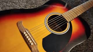 Fender FA 125  acoustic guitar  sound test [upl. by Oberstone]