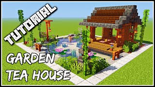 How To Build A Garden Tea House  Minecraft Tutorial [upl. by Daniella]