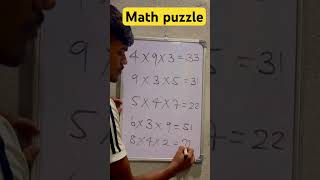 Math puzzle sscreasoningtricks mathpuzzle viral shrots youtube ssccglexam exam ssccgl [upl. by Pawsner]