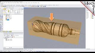 RhinoCAM 2021 Introduction to 4 Axis Machining [upl. by Tsirc]