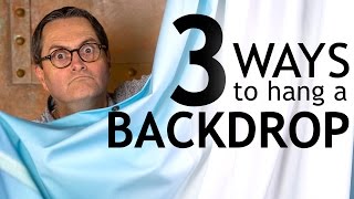 TSL 3 Ways to Hang a Backdrop DIY Tutorial [upl. by Armmat965]