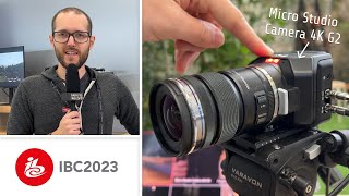 Blackmagic Micro Studio Camera 4K G2 • IBC2023 [upl. by Esoj]