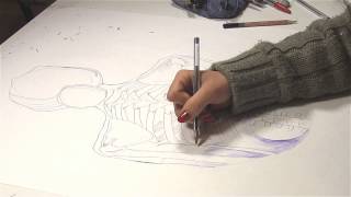 Roxane Campoy  Speed drawing  Waves Fakear  Introduction [upl. by Bael159]