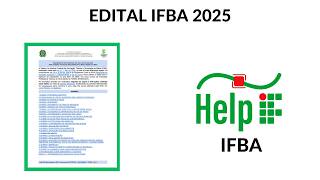 ATENÇÃO Edital do IFBA 2025 Já Está Disponível [upl. by Sille]