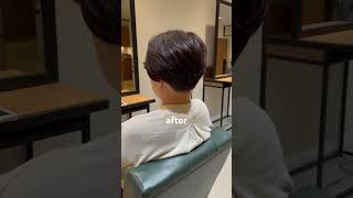 ショートヘアアッシュベージュカラー40代 before after [upl. by Revlis]