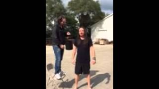 Reb Beach takes the Ice Bucket Challenge [upl. by Anirdnaxela]