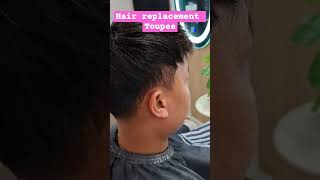 hair replacement toupeehair transformationtoupee for men [upl. by Raynell312]