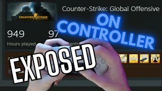 CSGO on a controller  iHardScope Secret EXPOSED [upl. by Alver]