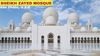 Sheikh Zayed Grand Mosque Walk Tour Inside the Holy Mosque ASMR Walk Tour [upl. by Hanafee]