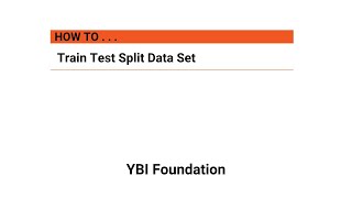 How to train test split data  Python  Tutorial tutorial machinelearning datascience [upl. by Zevahc783]