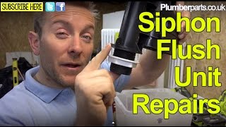 TOILET FLUSH SIPHON UNITS  Repair diaphragm  Plumbing Tips [upl. by Wise]