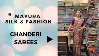 latest chanderi sarees indian sarees seasonal collections at Mayura Silk And Fashion [upl. by Harland]