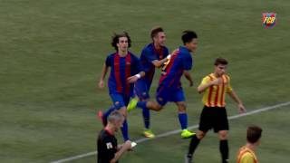 HIGHLIGHTS FUTBOL Juvenil UE Sant Andreu  FC Barcelona ‘A’ 12 [upl. by Atnahsal]